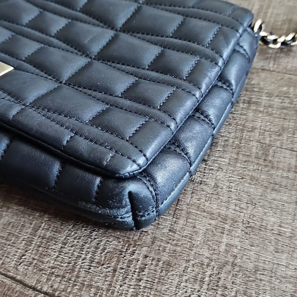 Kate Spade - Black Quilted Crossbody Bag - Picture 5 of 11